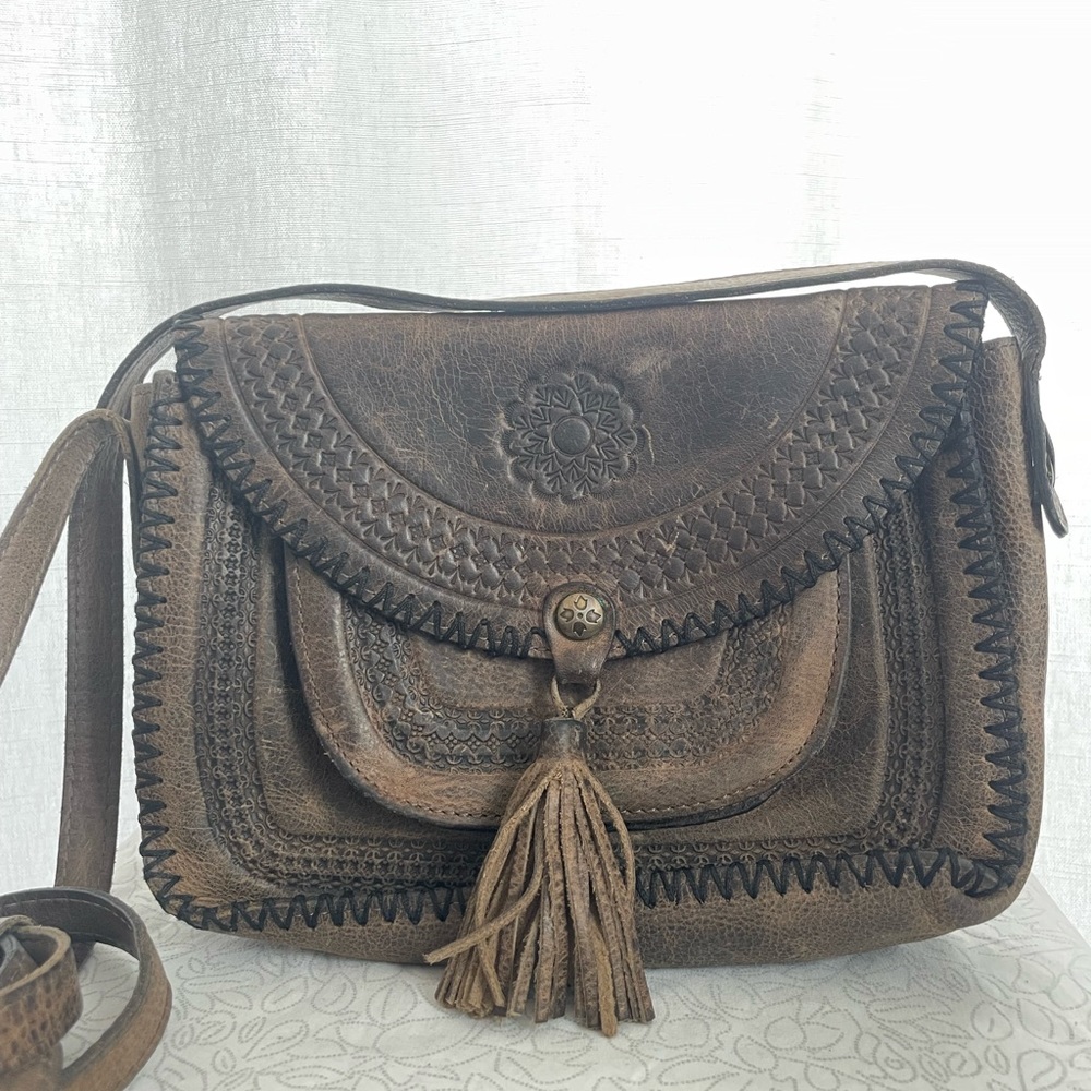 Patricia Nash Leather Crossbody Bag